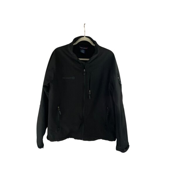 Free Country Mens Black Softshell Jacket Zipper Pockets Lined Outdoor Coat - Picture 1 of 4